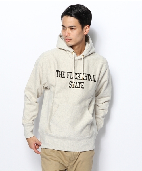 CIAOPANIC（チャオパニック）の「【Ciaopanic】リバースウィーブプルパーカー（パーカー・メンズ・ブラック/ネイビー/アイボリー/スミクロ/オフホワイト/グレー・LARGE/MEDIUM）」の3枚目の写真