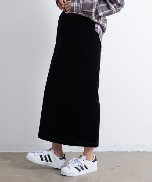 Aunt Marie's（アントマリーズ）の「AUNT MARIE'S コーデュロイロングナロースカート（スカート・レディース・アイボリー/ブラック・FREE）」の4枚目の写真