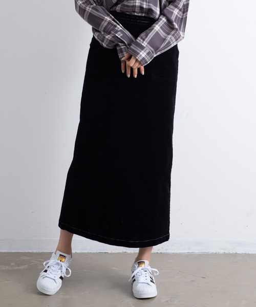 Aunt Marie's（アントマリーズ）の「AUNT MARIE'S コーデュロイロングナロースカート（スカート・レディース・アイボリー/ブラック・FREE）」の8枚目の写真