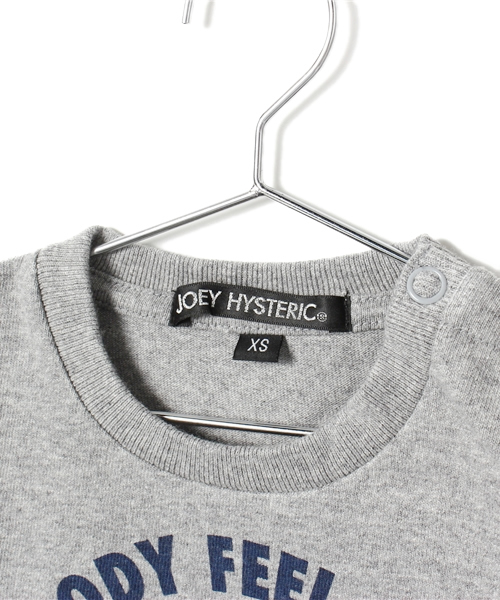 JOEY HYSTERIC（ジョーイヒステリック）の「AMERICAN WOMAN pt T-SH（Tシャツ/カットソー・キッズ・グレー/イエロー・SMALL/MEDIUM/X-SMALL）」の4枚目の写真