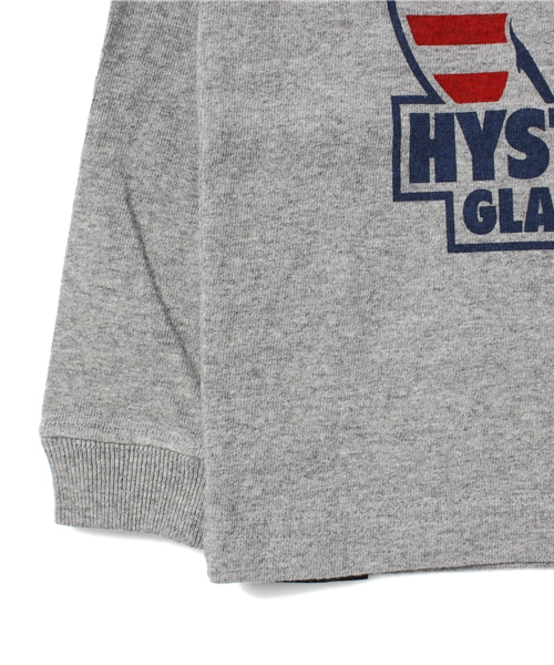 JOEY HYSTERIC（ジョーイヒステリック）の「AMERICAN WOMAN pt T-SH（Tシャツ/カットソー・キッズ・グレー/イエロー・SMALL/MEDIUM/X-SMALL）」の5枚目の写真