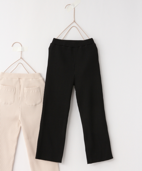 LOWRYS FARM（ローリーズファーム）の「カットリブパンツ　830609（その他パンツ・キッズ・オフホワイト/ブラック/ベージュ/ブルー・100cm/110cm/120cm）」の3枚目の写真