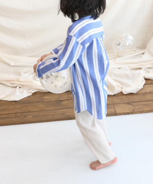 LOWRYS FARM（ローリーズファーム）の「カットリブパンツ　830609（その他パンツ・キッズ・オフホワイト/ブラック/ベージュ/ブルー・100cm/110cm/120cm）」の7枚目の写真