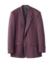 WOOL FLANNEL SINGLE JACKET