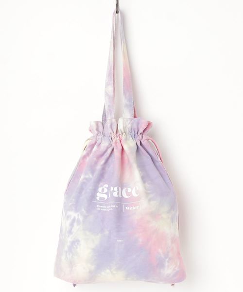 AS KNOW AS PINKY(アズノゥアズピンキー)の「再び♪巾着ロゴトート(トートバッグ)」|その他