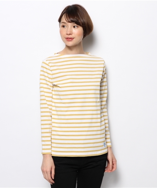 ORCIVAL（オーシバル）の「【ORCIVAL】カットソー（Tシャツ/カットソー・レディース・ライトグリーン/ミント/ブルーグリーン/ブラウン・MEDIUM/LARGE）」の6枚目の写真