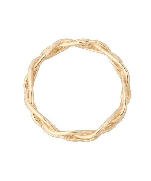 COCOSHNIK(ココシュニック)の「K104つ編み リング(リング・レディース・ホワイト系その他7・10号/12号/14号)」の5枚目の写真