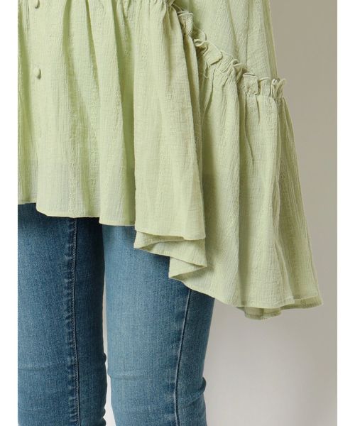 dazzlin（ダズリン）の「ウエストマークフレアコットンチュニック（シャツ/ブラウス・レディース・ベージュ/オフホワイト/ミント・FREE）」の21枚目の写真
