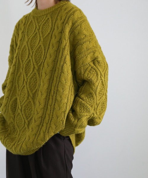 select MOCA（セレクトモカ）の「ケーブルオーバーサイズニット