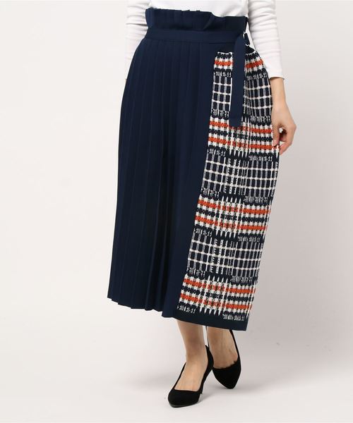 ZUCCa（ズッカ）の「ミックスチェックニット（スカート）」 - WEAR