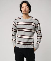Z)【BLINGLEADS】68800 7GG畦編クルーネックセーター