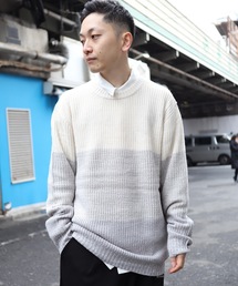 Z)【BLINGLEADS】68800 7GG畦編クルーネックセーター