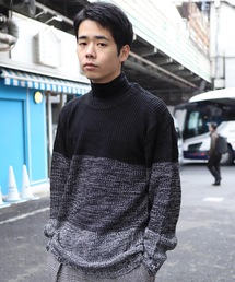 Z)【BLINGLEADS】68800 7GG畦編クルーネックセーター
