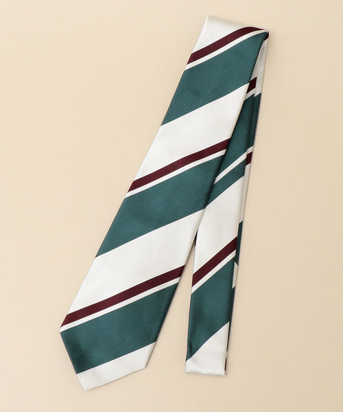 SHIPS（シップス）の「SD: サテン ワイド ストライプ ネクタイ（ネクタイ・メンズ・ライトブルー/ネイビー/ブラウン/グリーン/ダークブルー・1）」の3枚目の写真