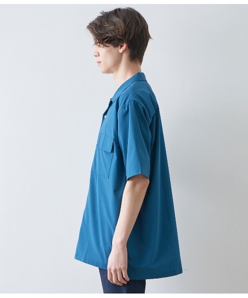 JUNRED（ジュンレッド）の「バンブーオープンカラーシャツ（シャツ/ブラウス・メンズ・ブラック/グレー/モスグリーン/ネイビー・M/L/LL）」の15枚目の写真