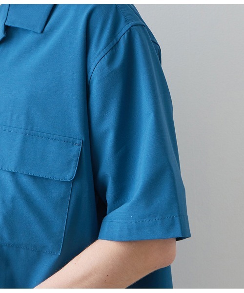 JUNRED（ジュンレッド）の「バンブーオープンカラーシャツ（シャツ/ブラウス・メンズ・ブラック/グレー/モスグリーン/ネイビー・M/L/LL）」の18枚目の写真