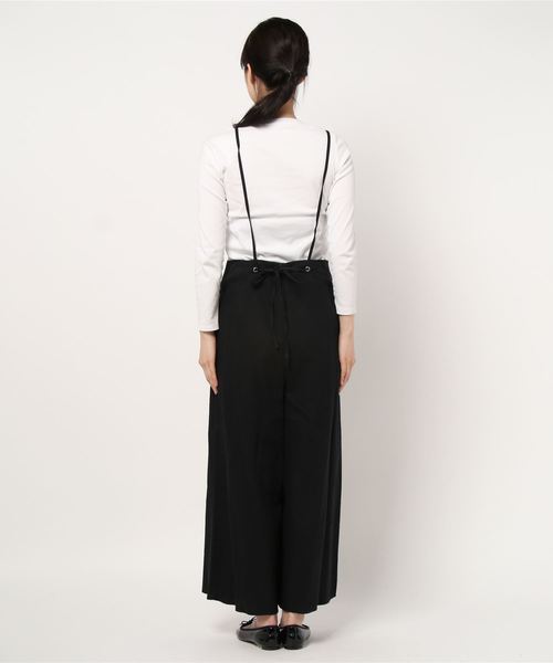 DouDou（ドゥドゥ）の「サスペンダー付きパンツ（その他パンツ・レディース・ブラック/ベージュ・FREE）」の3枚目の写真