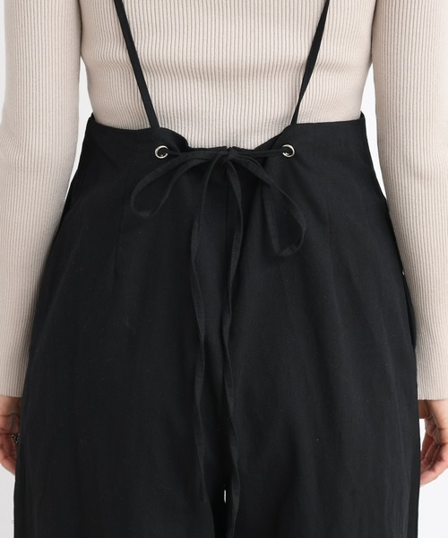DouDou（ドゥドゥ）の「サスペンダー付きパンツ（その他パンツ・レディース・ブラック/ベージュ・FREE）」の9枚目の写真