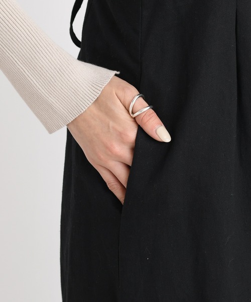 DouDou（ドゥドゥ）の「サスペンダー付きパンツ（その他パンツ・レディース・ブラック/ベージュ・FREE）」の7枚目の写真