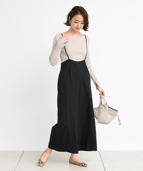 DouDou（ドゥドゥ）の「サスペンダー付きパンツ（その他パンツ・レディース・ブラック/ベージュ・FREE）」の16枚目の写真