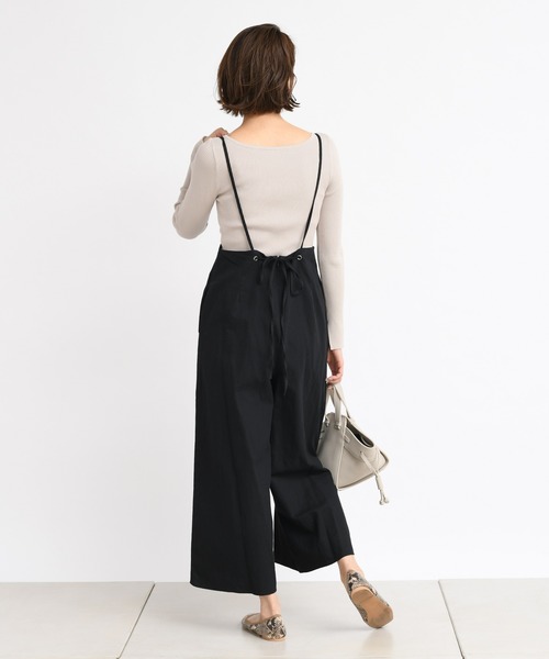 DouDou（ドゥドゥ）の「サスペンダー付きパンツ（その他パンツ・レディース・ブラック/ベージュ・FREE）」の13枚目の写真