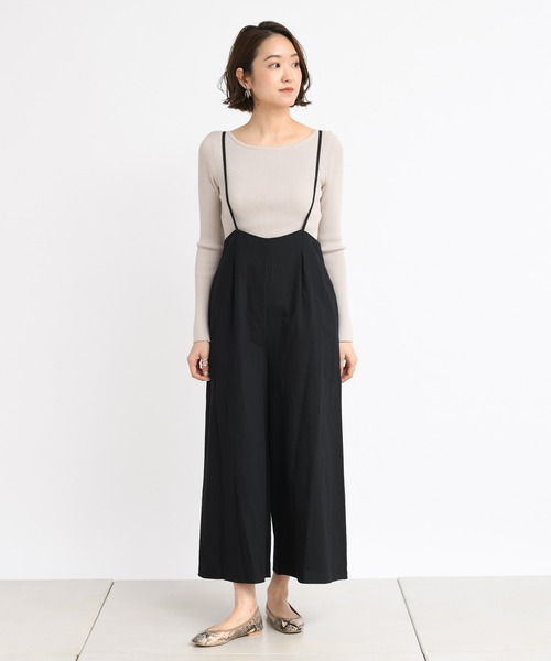 DouDou（ドゥドゥ）の「サスペンダー付きパンツ（その他パンツ・レディース・ブラック/ベージュ・FREE）」の12枚目の写真