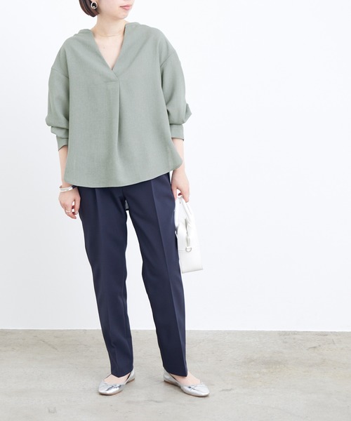 ADAM ET ROPE'（アダムエロペ）の「オックススキッパーブラウス（シャツ/ブラウス・レディース・ピンク/グリーン・FREE）」の17枚目の写真