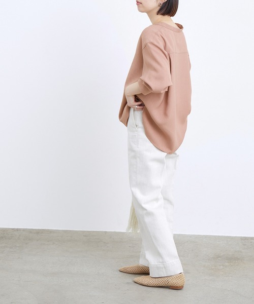 ADAM ET ROPE'（アダムエロペ）の「オックススキッパーブラウス（シャツ/ブラウス・レディース・ピンク/グリーン・FREE）」の19枚目の写真