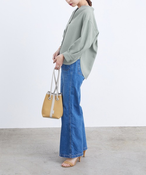 ADAM ET ROPE'（アダムエロペ）の「オックススキッパーブラウス（シャツ/ブラウス・レディース・ピンク/グリーン・FREE）」の21枚目の写真