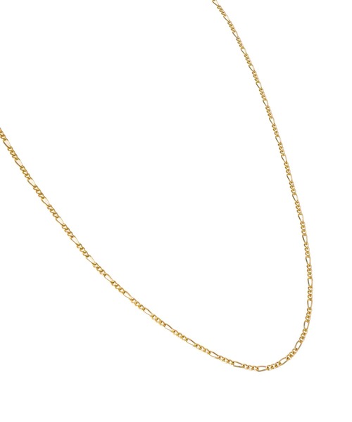 blackdia by 7JEWELRY（ブラックダイヤバイセブンジュエリー）の「blackdia by 7JEWELRY 18KGPゴールドフィガロチェーンネックレス幅1.7mm長さ50cm,60cm（ネックレス・メンズ・ゴールド・50/60）」の7枚目の写真