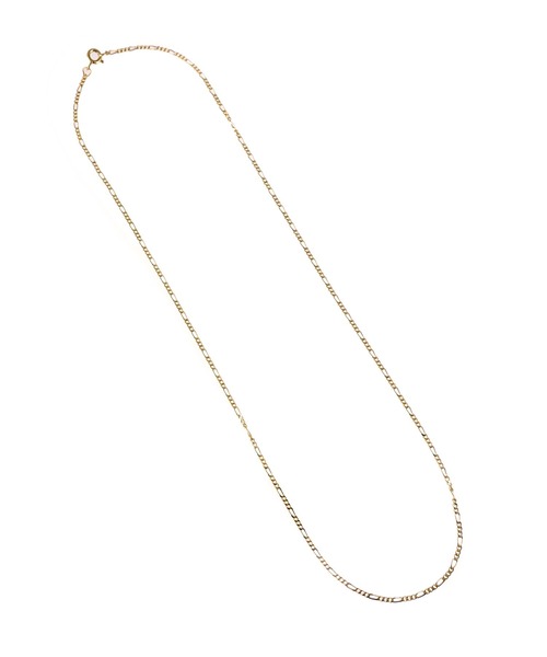 blackdia by 7JEWELRY（ブラックダイヤバイセブンジュエリー）の「blackdia by 7JEWELRY 18KGPゴールドフィガロチェーンネックレス幅1.7mm長さ50cm,60cm（ネックレス・メンズ・ゴールド・50/60）」の2枚目の写真