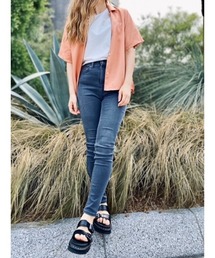 ブラウス シャツ Nudie Jeans/ヌーディージーンズ Juni / フリンジシャツ / Offwhite レディース Juni Fringe Shirt Offwhite