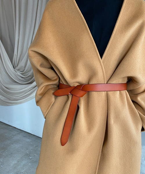 chuclla(チュクラ)の「【chuclla】Cow-leather belt cha181(ベルト・レディース・ブラック/ダークブラウン/ブラウン・FREE)」の3枚目の写真