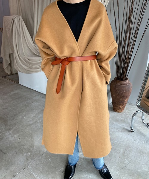 chuclla(チュクラ)の「【chuclla】Cow-leather belt cha181(ベルト・レディース・ブラック/ダークブラウン/ブラウン・FREE)」の5枚目の写真