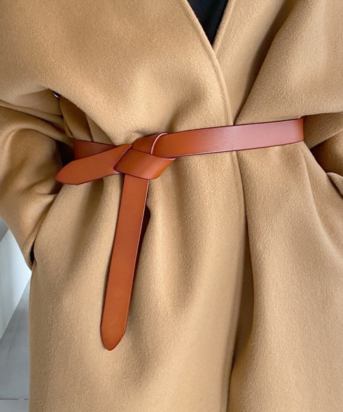 chuclla(チュクラ)の「【chuclla】Cow-leather belt cha181(ベルト・レディース・ブラック/ダークブラウン/ブラウン・FREE)」の7枚目の写真