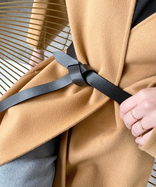 chuclla(チュクラ)の「【chuclla】Cow-leather belt cha181(ベルト・レディース・ブラック/ダークブラウン/ブラウン・FREE)」の9枚目の写真