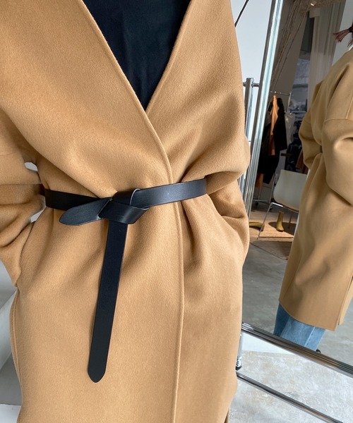 chuclla(チュクラ)の「【chuclla】Cow-leather belt cha181(ベルト・レディース・ブラック/ダークブラウン/ブラウン・FREE)」の14枚目の写真