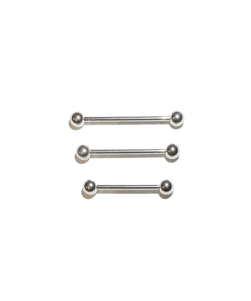 MORPH(モルフ)の「MORPH モルフ バーベルボディーピアス 14ゲージ 20mm~28mm(ピアス(片耳用)・メンズ・シルバー・24/26/22/20/28)」の2枚目の写真