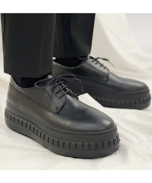 WESTBOY（ウエストボーイ）の「【WB ORIGINALS】PU leather platform sole dress shoes（ドレスシューズ・メンズ・ブラック・41/42/43/44）」の5枚目の写真