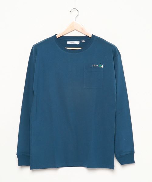 Lazar(ラザル)の「バックプリント イラスト グラフィック USAコットン ロングスリーブTシャツ(Tシャツ/カットソー・メンズ・ホワイト/ベージュ/ブルー/ホワイト系その他/ブラック/パープル・M/L)」の18枚目の写真