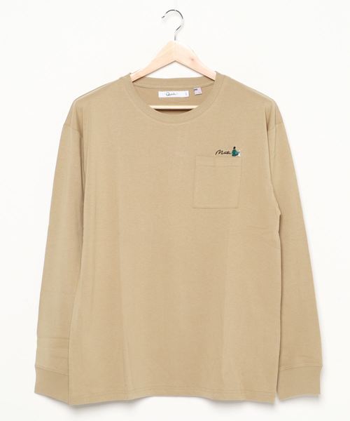 Lazar(ラザル)の「バックプリント イラスト グラフィック USAコットン ロングスリーブTシャツ(Tシャツ/カットソー・メンズ・ホワイト/ベージュ/ブルー/ホワイト系その他/ブラック/パープル・M/L)」の14枚目の写真