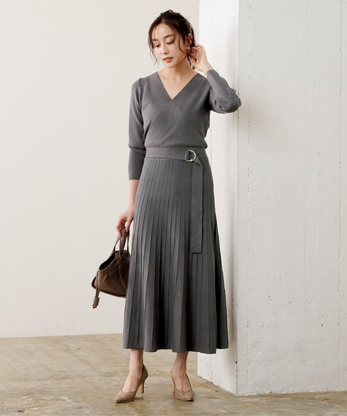 ﾍﾞﾙﾄ付ｶｼｭｸｰﾙﾆｯﾄﾜﾝﾋﾟｰｽ ワンピース Ur S ユアーズ のファッション通販 Zozotown
