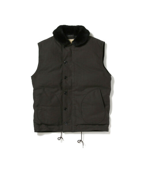 fennica（フェニカ）の「BUZZ RICKSON'S / ウィリアムギブソンN-1 ダウンベスト＜MEN＞（ベスト・メンズ・ブラック/カーキ・MEDIUM/LARGE）」の3枚目の写真
