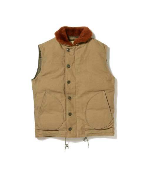 fennica（フェニカ）の「BUZZ RICKSON'S / ウィリアムギブソンN-1 ダウンベスト＜MEN＞（ベスト・メンズ・ブラック/カーキ・MEDIUM/LARGE）」の6枚目の写真