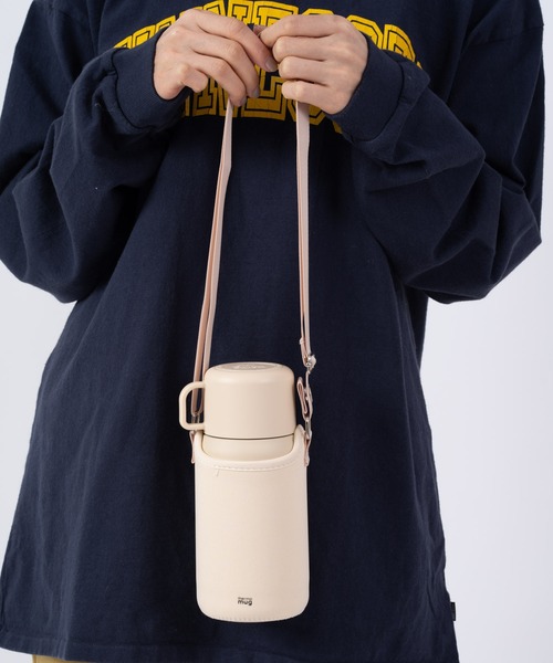 thermo mug（サーモ マグ）の「【 thermo mug / サーモマグ  】 TRIP BOTTLE  0.5ml ワンタッチ式 TP20-50（水筒・メンズ・ホワイト/ブラック/パープル/ピンク/イエロー/ブルー/ベージュ/アイボリー/ネイビー・FREE）」の4枚目の写真