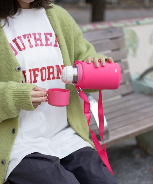 thermo mug（サーモ マグ）の「【 thermo mug / サーモマグ  】 TRIP BOTTLE  0.5ml ワンタッチ式 TP20-50（水筒・メンズ・ホワイト/ブラック/パープル/ピンク/イエロー/ブルー/ベージュ/アイボリー/ネイビー・FREE）」の9枚目の写真