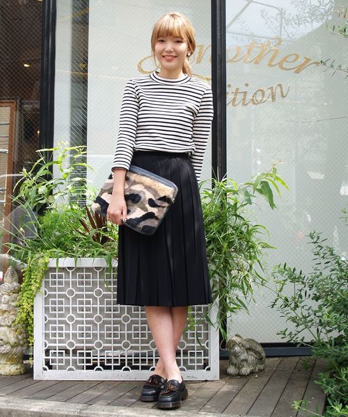 Another Edition(アナザーエディション)の「ドビープリーツスカート/AE DOBBY PLEATS SK◆(スカート・レディース・ブラック/ベージュ/ワインレッド・MEDIUM/SMALL)」の17枚目の写真