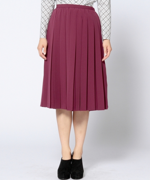 Another Edition(アナザーエディション)の「ドビープリーツスカート/AE DOBBY PLEATS SK◆(スカート・レディース・ブラック/ベージュ/ワインレッド・MEDIUM/SMALL)」の10枚目の写真