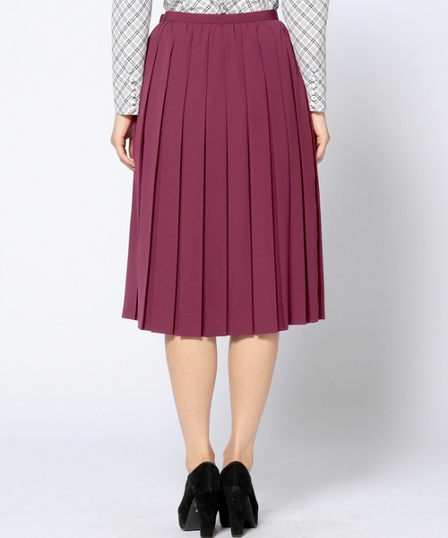 Another Edition(アナザーエディション)の「ドビープリーツスカート/AE DOBBY PLEATS SK◆(スカート・レディース・ブラック/ベージュ/ワインレッド・MEDIUM/SMALL)」の12枚目の写真