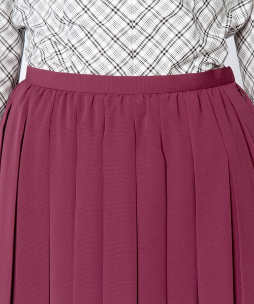 Another Edition(アナザーエディション)の「ドビープリーツスカート/AE DOBBY PLEATS SK◆(スカート・レディース・ブラック/ベージュ/ワインレッド・MEDIUM/SMALL)」の13枚目の写真